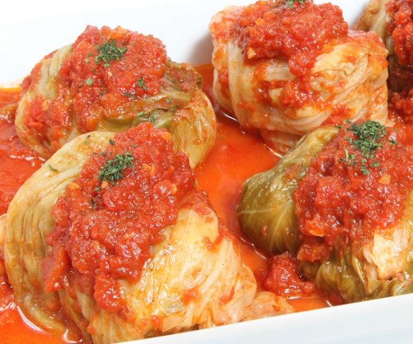 あさの豚のロールキャベツ~完熟トマト煮込み
